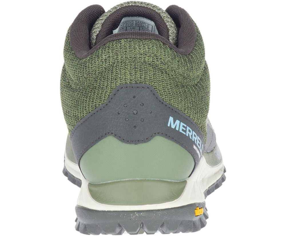 Buty Sportowe Merrell Damskie Oliwkowe - Antora 2 Mid Waterproof - 952781-MXH